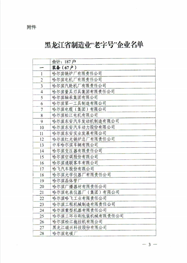 金年会荣登龙江老字号企业名单